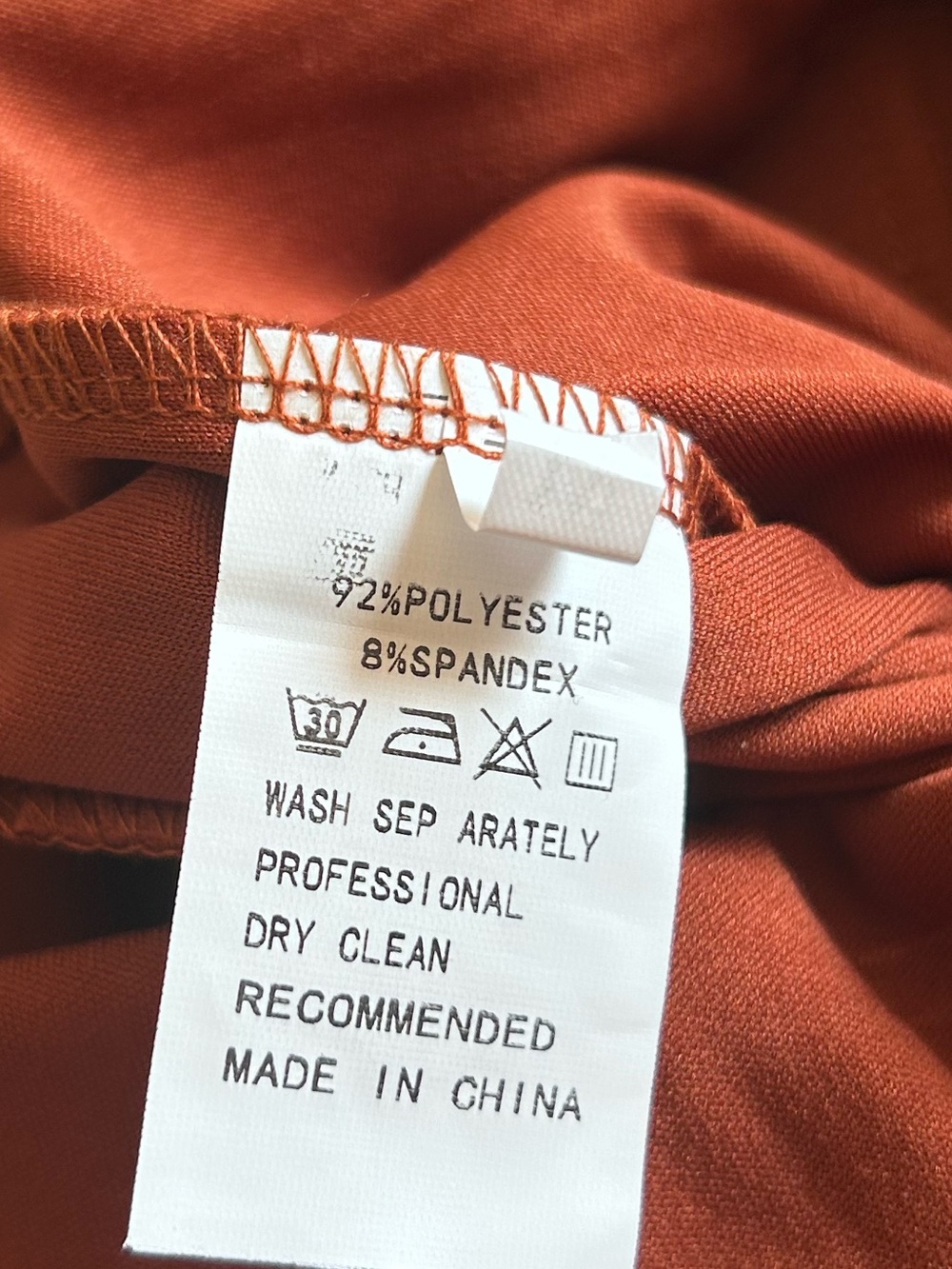 Women’s comfort stretch pull-on yoga pants rust Medium - Picture 8 of 8